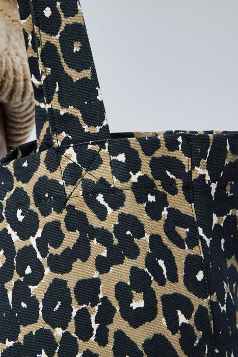 Zoozie Bags Bolso Tote de Lona Crema y Leopardo Zoozie Bags Bolso Tote de Lona Crema y Leopardo